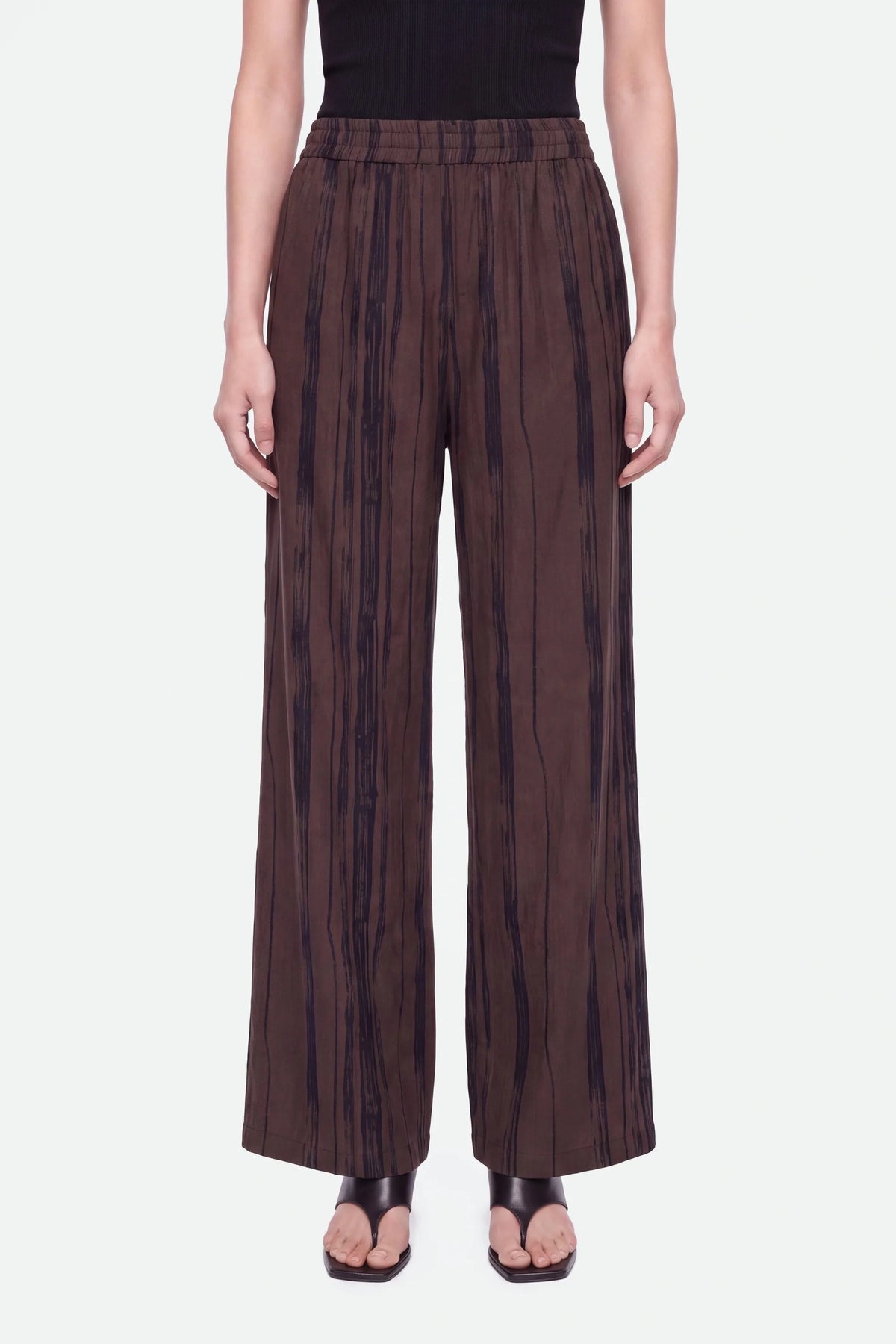 Printed Wide Leg Trousers