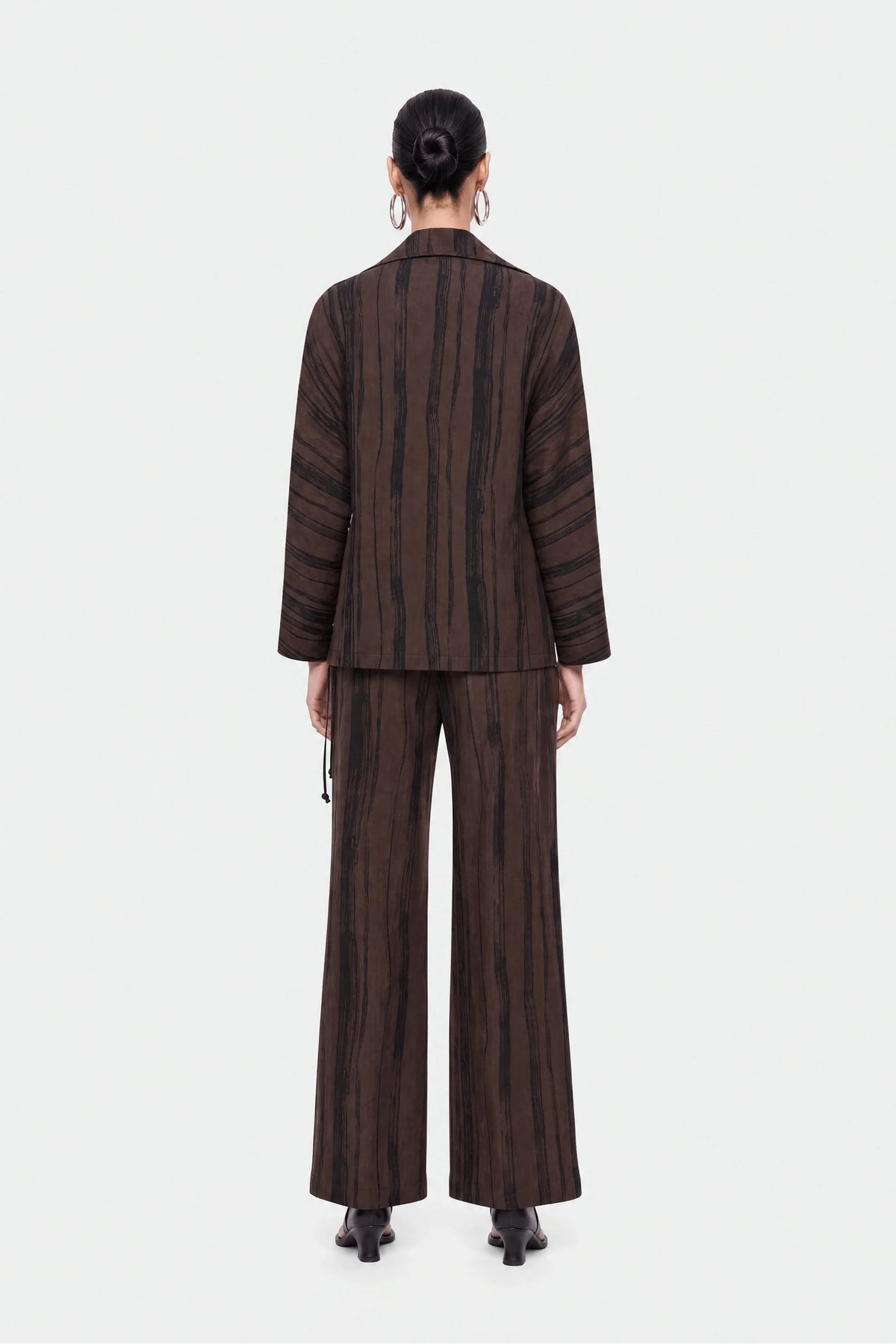 Printed Wide Leg Trousers
