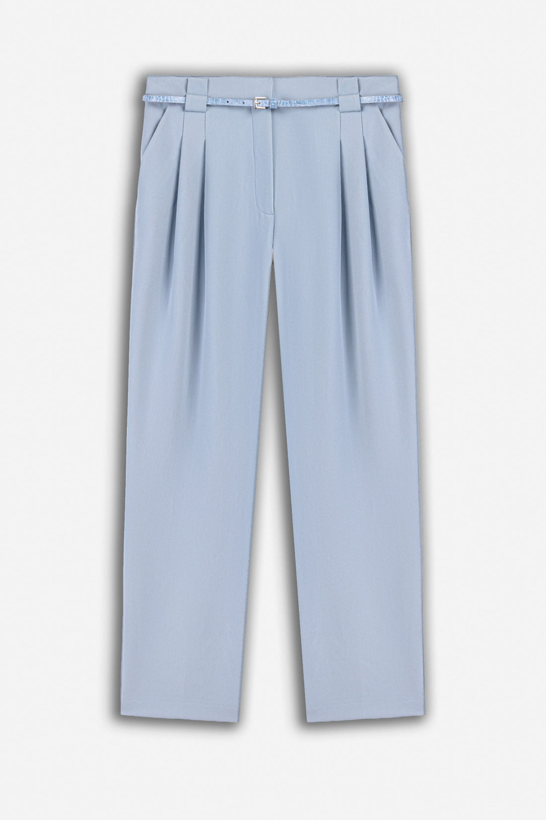 Belt Detail Double Pleat Trousers