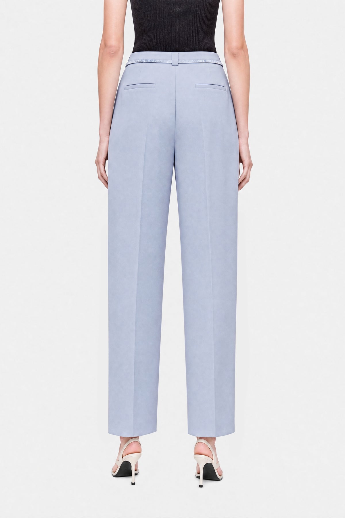 Belt Detail Double Pleat Trousers