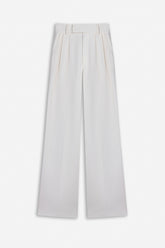 Double Pleat Wide Leg Trousers
