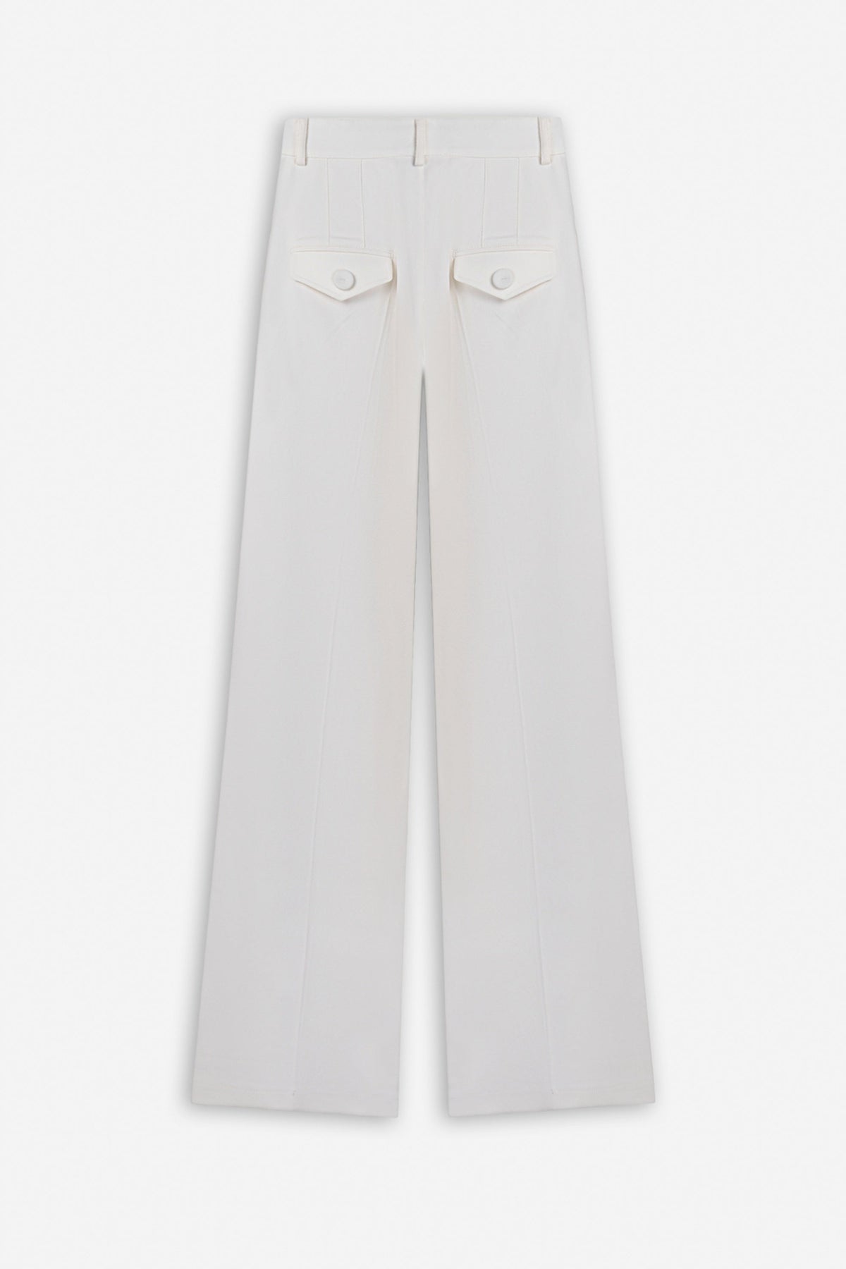 Double Pleat Wide Leg Trousers