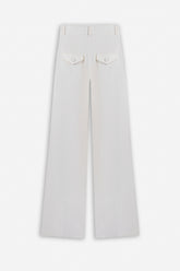 Double Pleat Wide Leg Trousers