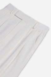 Double Pleat Wide Leg Trousers