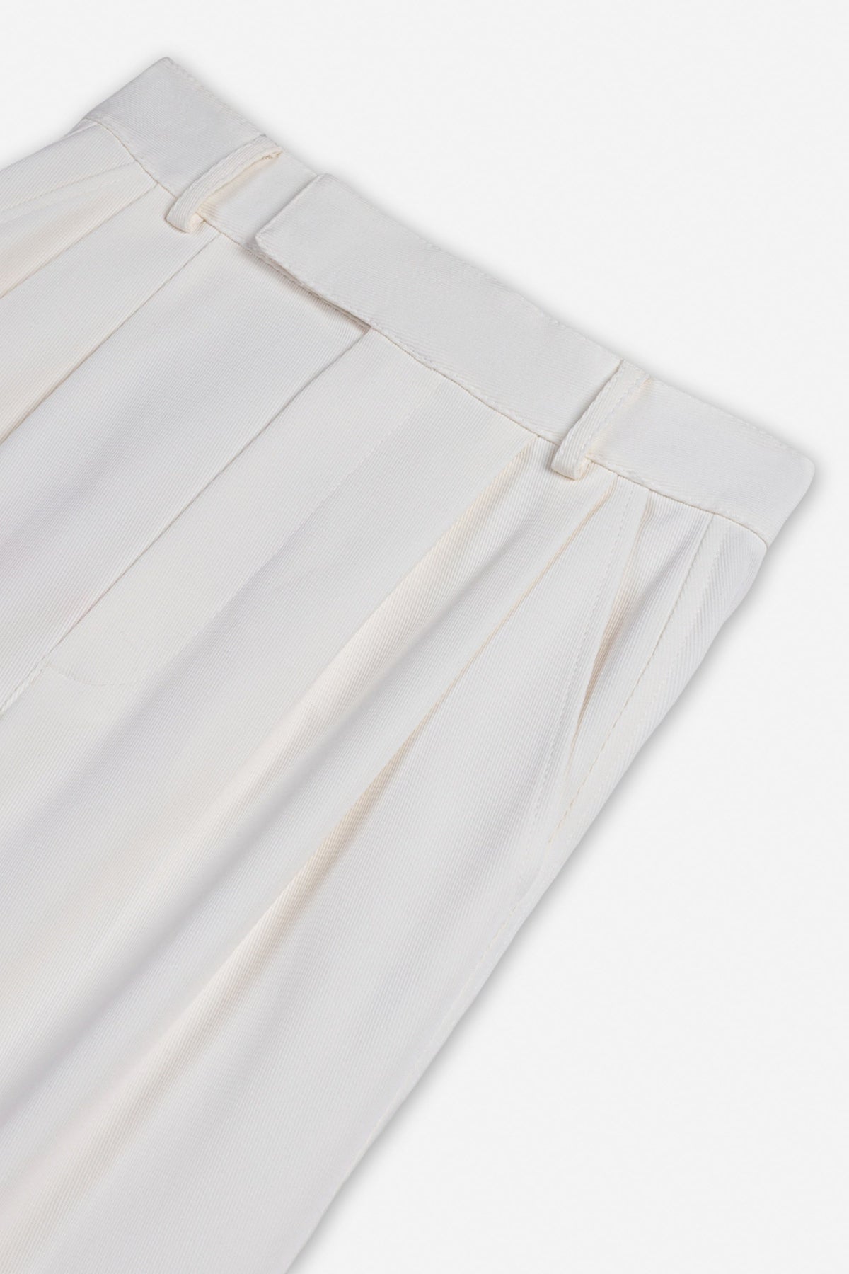 Double Pleat Wide Leg Trousers
