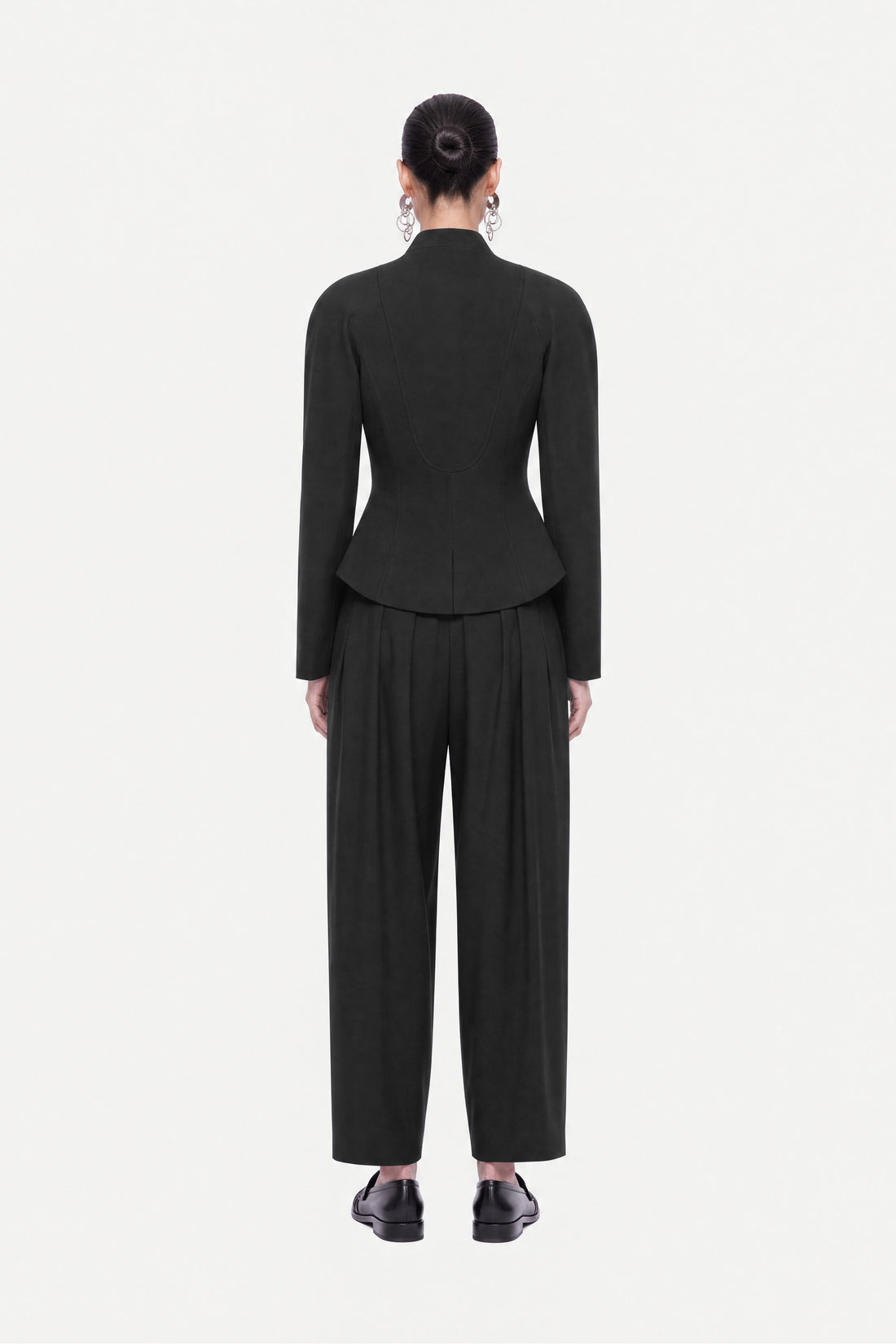 Double Pleat Belted Trousers