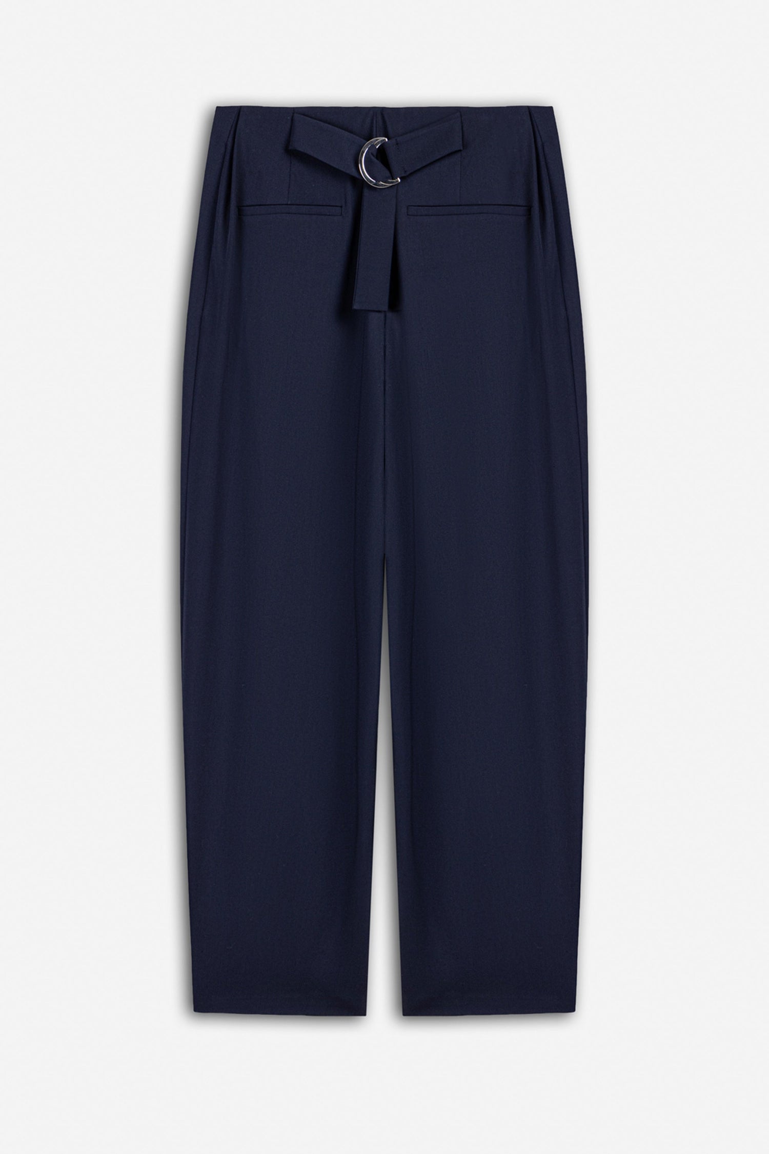 Double Pleat Belted Trousers