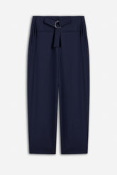 Double Pleat Belted Trousers