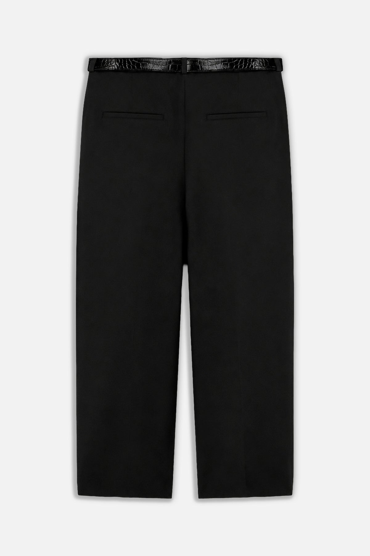 Asymmetric Pleat Detail Trousers