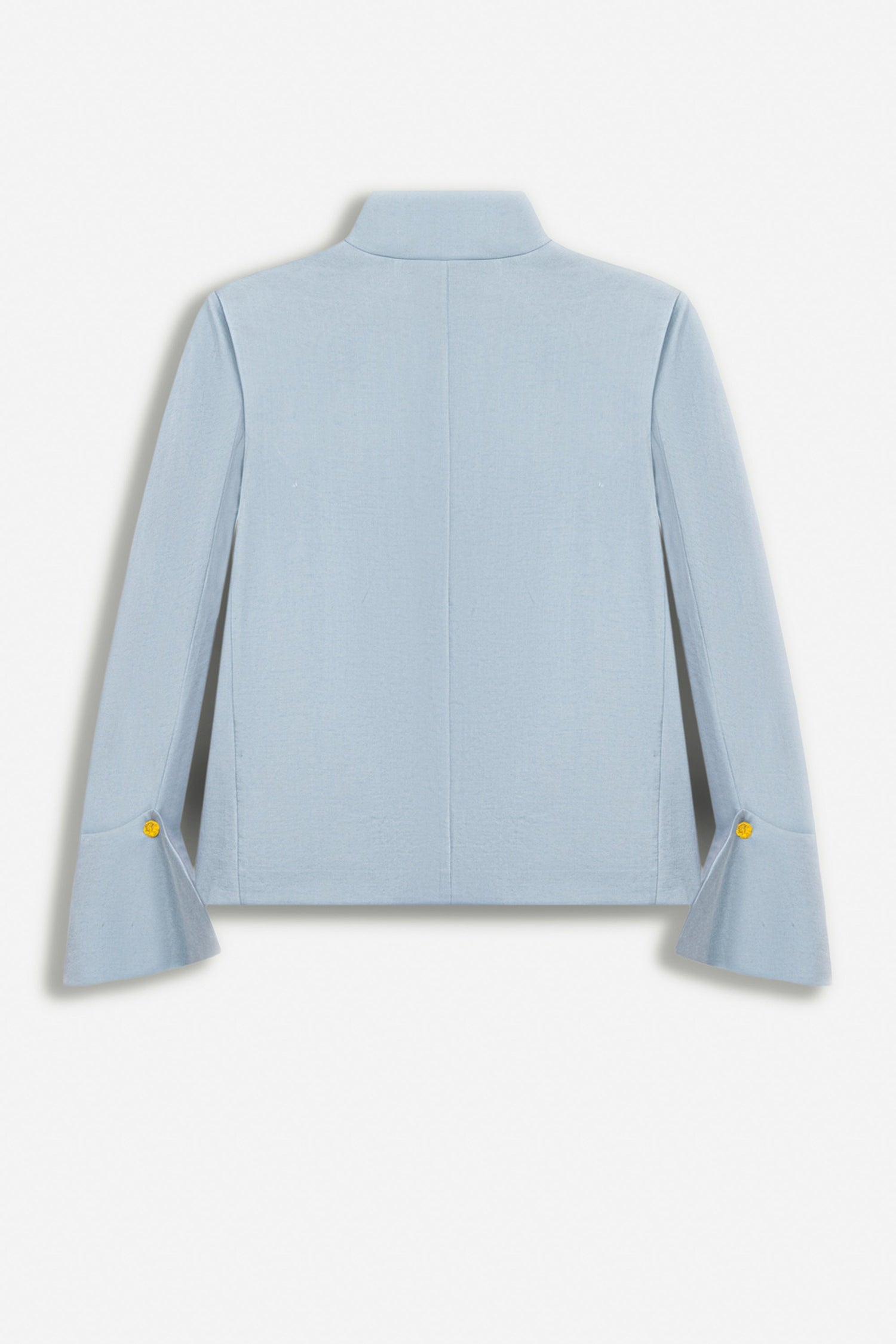 Embroidery Detail Stand Collar Jacket