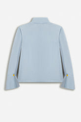 Embroidery Detail Stand Collar Jacket