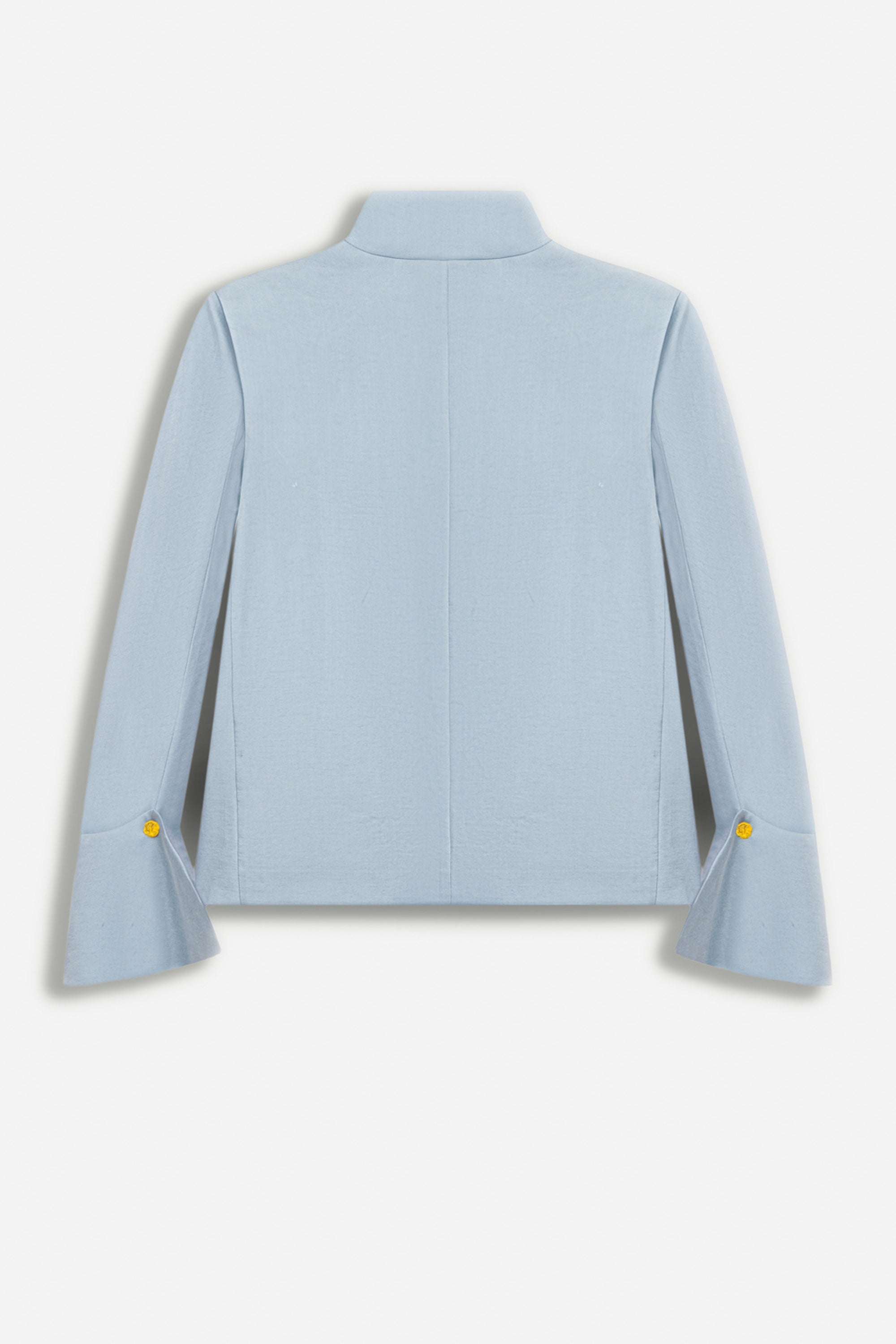 Embroidery Detail Stand Collar Jacket