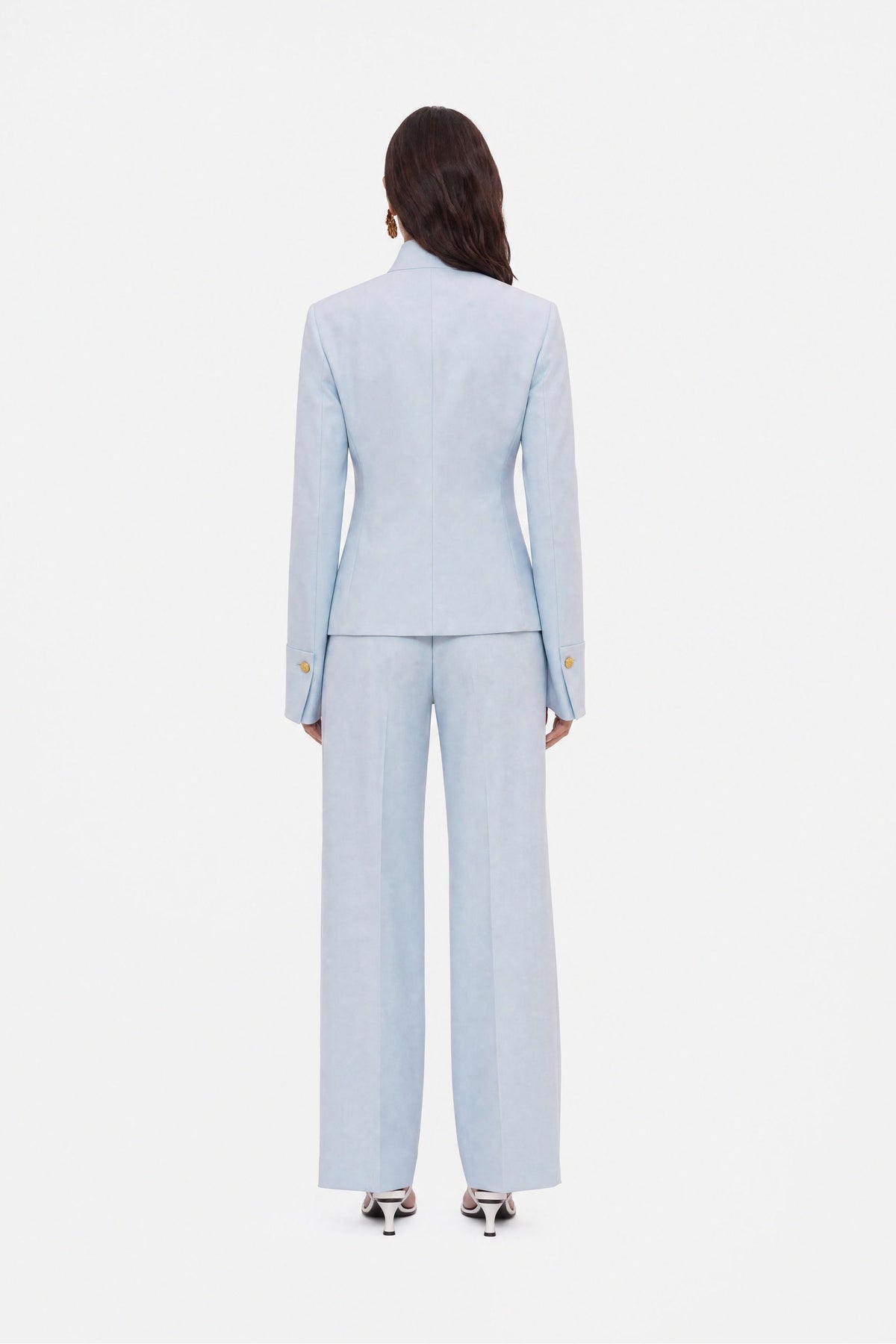 Embroidery Detail Stand Collar Jacket