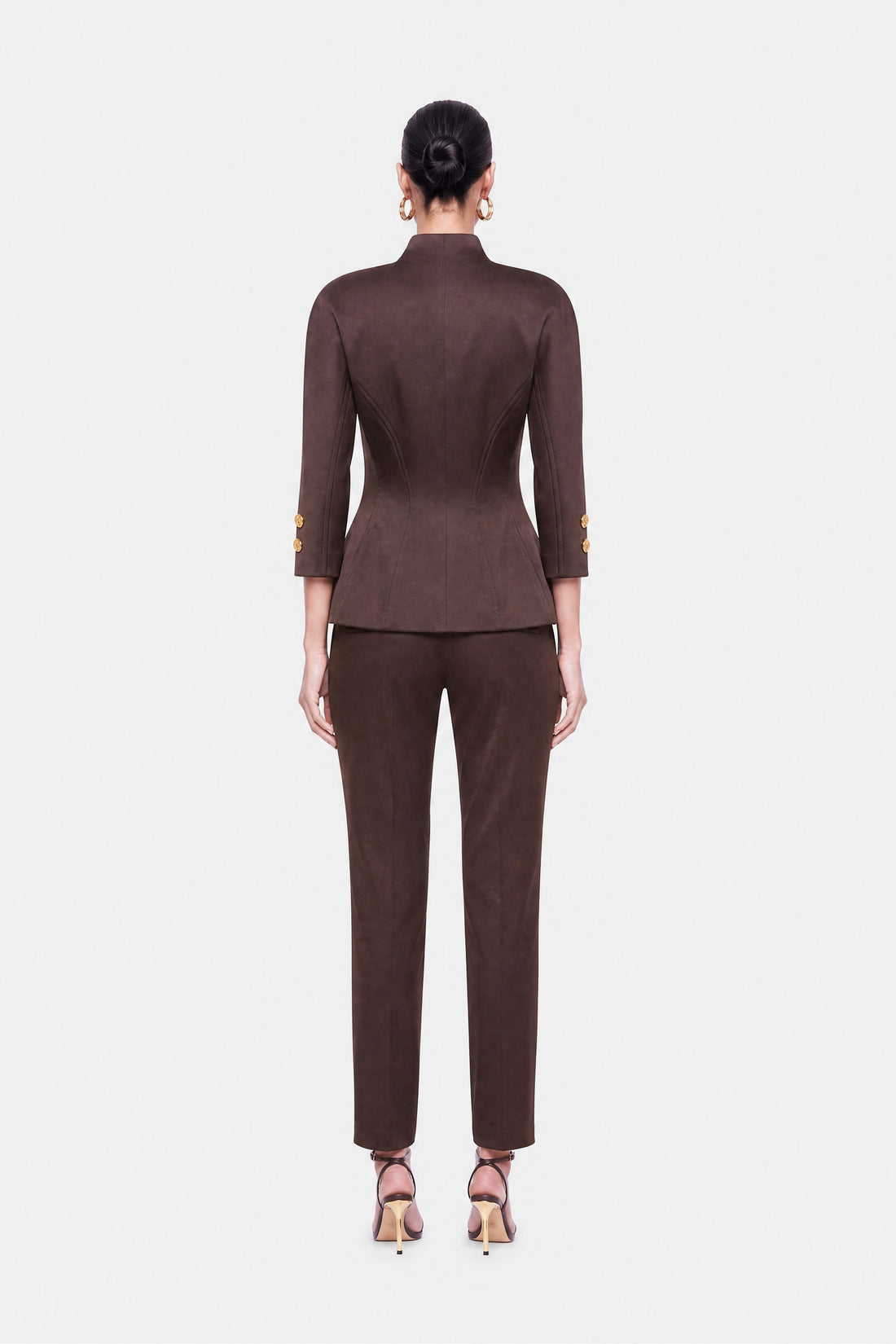 Boned Stand Collar Jacket