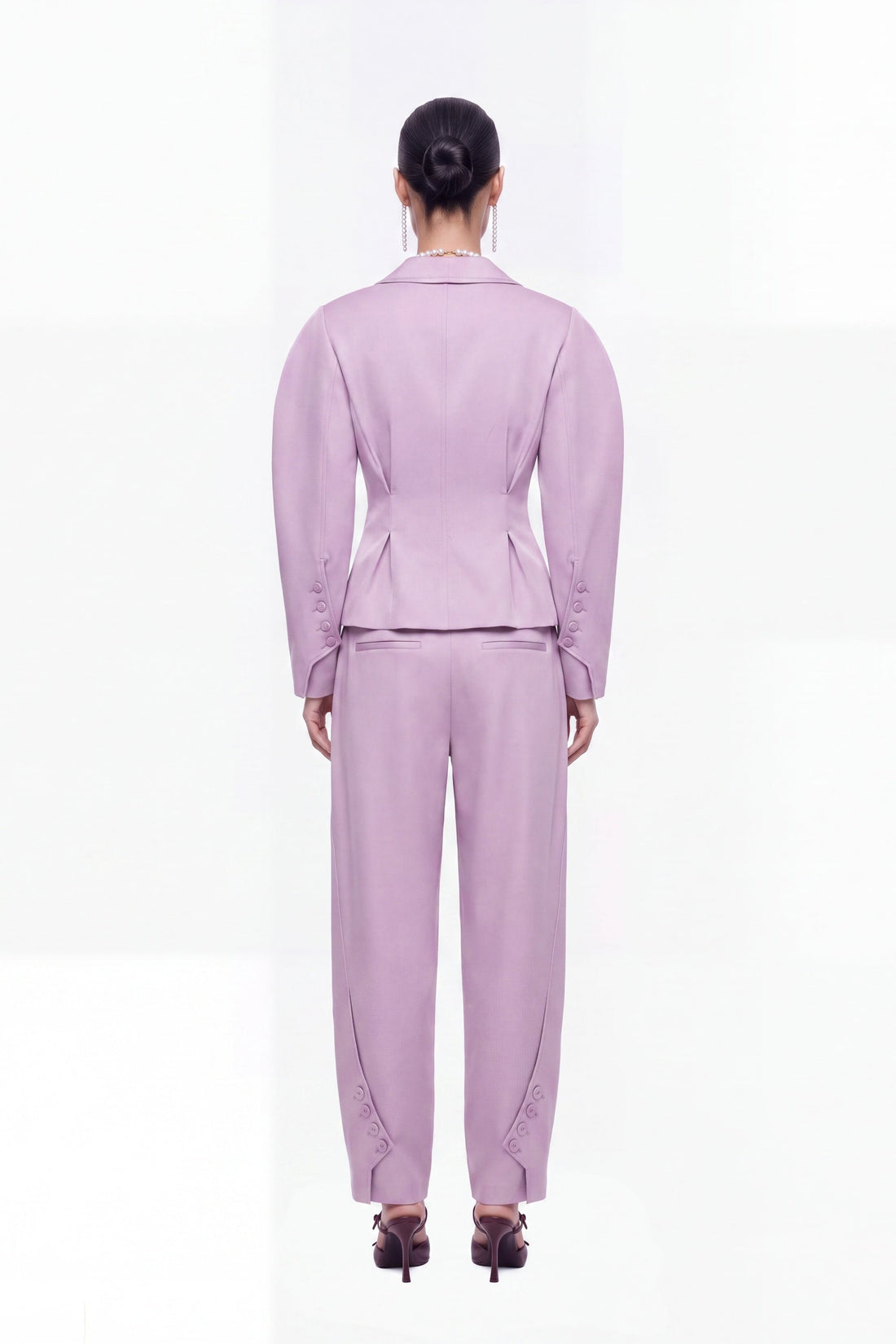 Double Breasted Folded Collar Jacket