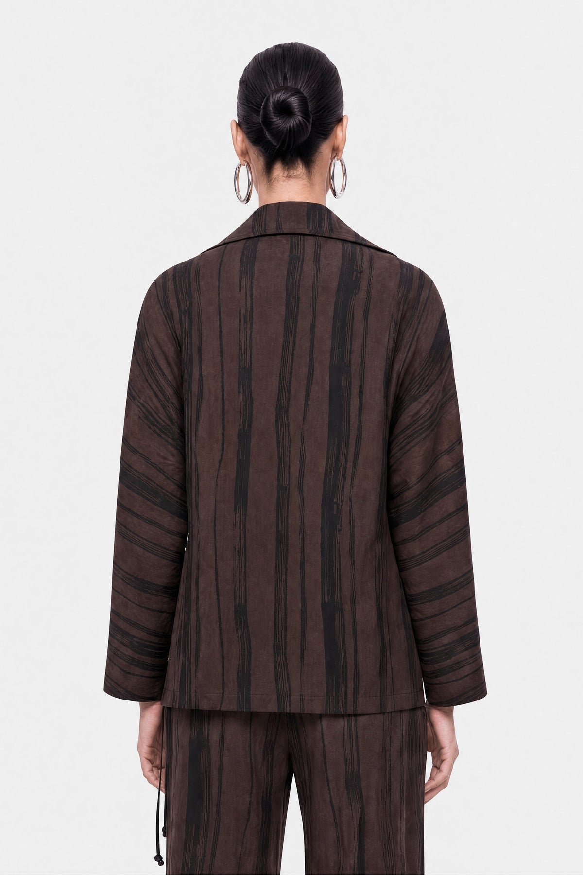 Printed Tie Wrap Jacket