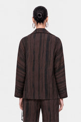 Printed Tie Wrap Jacket