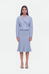 Shawl Collar Cropped Jacket