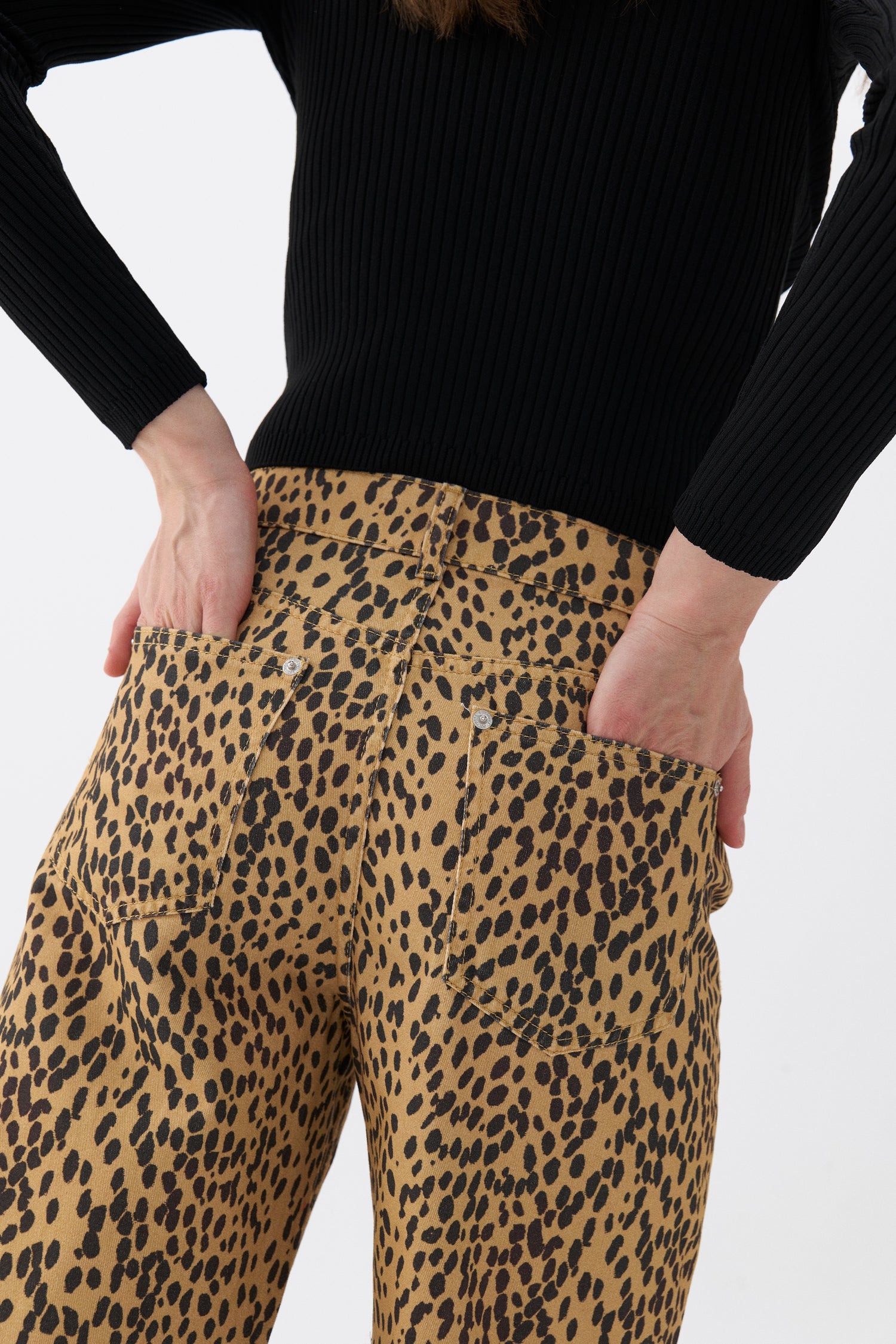 Leopard Print Jeans