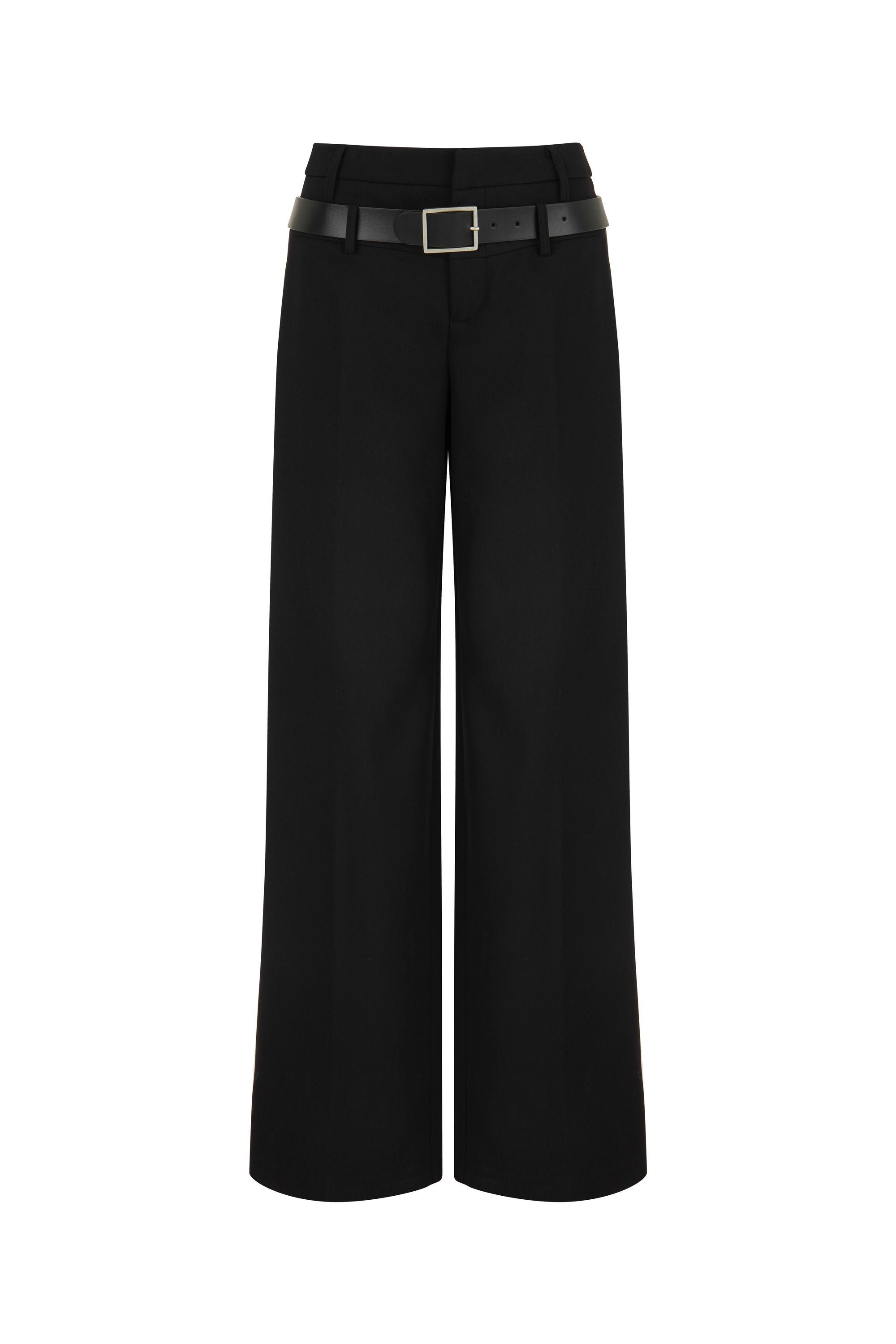 Double Waist Belted Pants