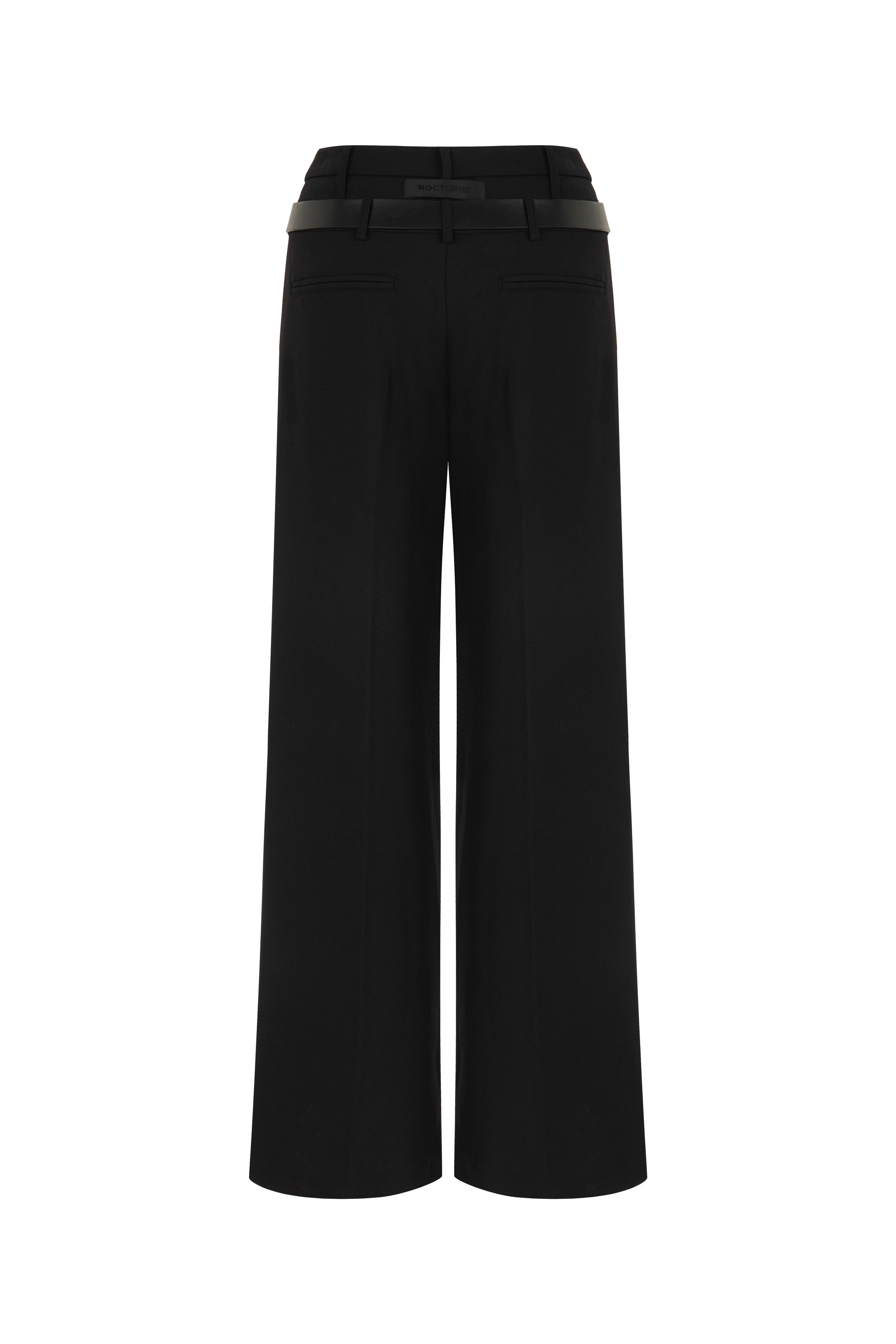 Double Waist Belted Pants