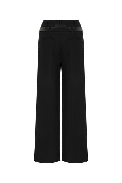 Double Waist Belted Pants