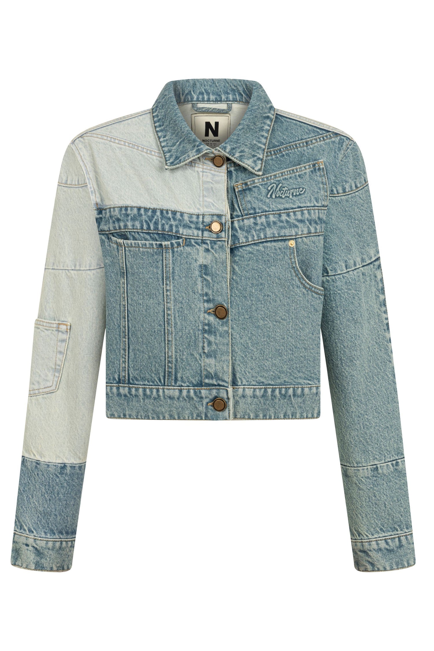 Colorblock Jean Jacket