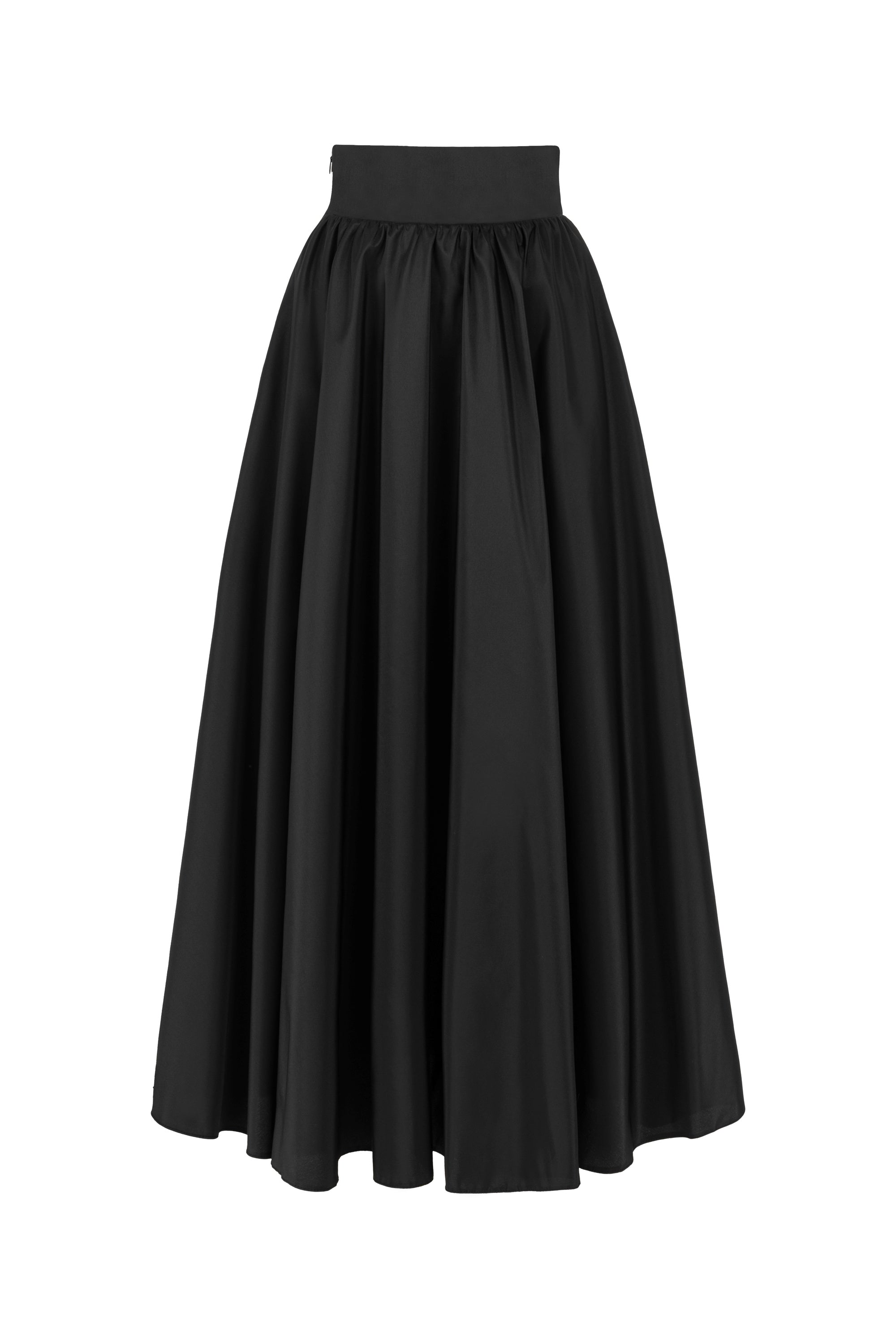 High Waist Taffeta Skirt