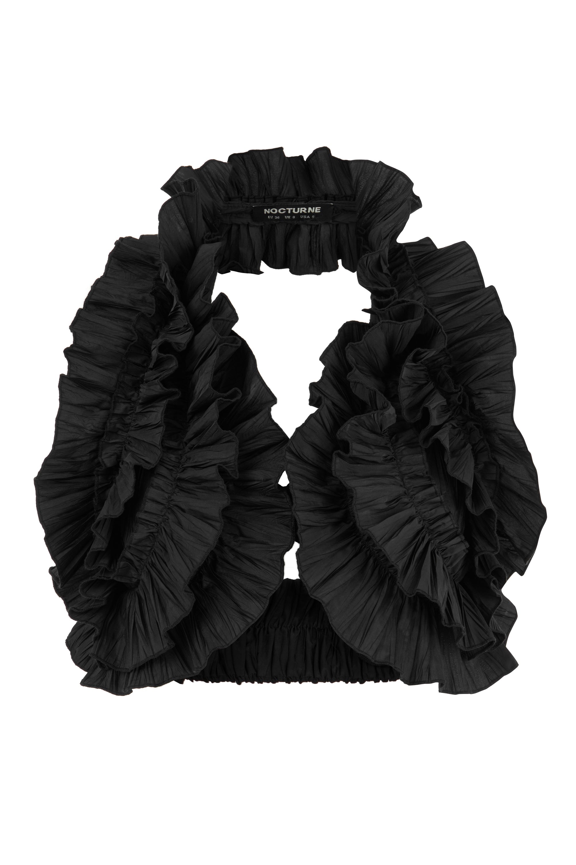 Ruffle Detailed Crop Top