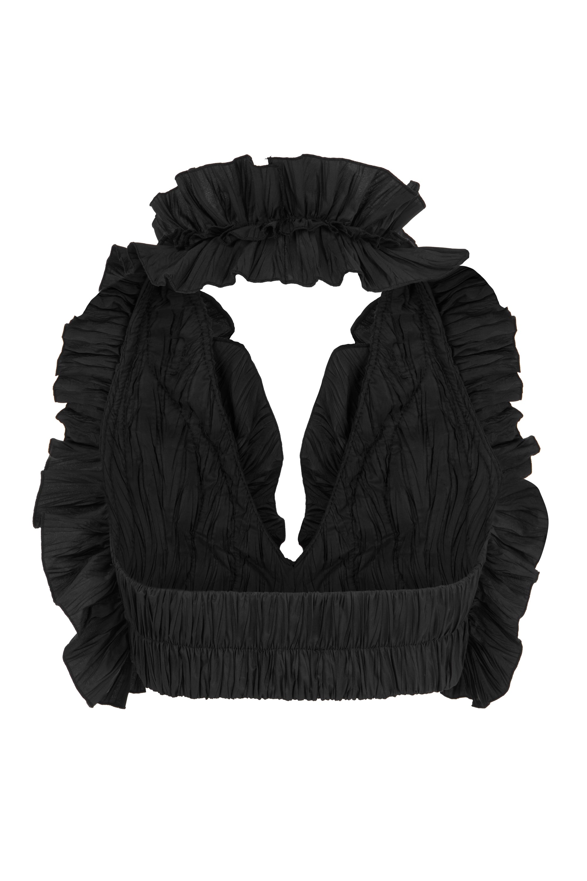 Ruffle Detailed Crop Top