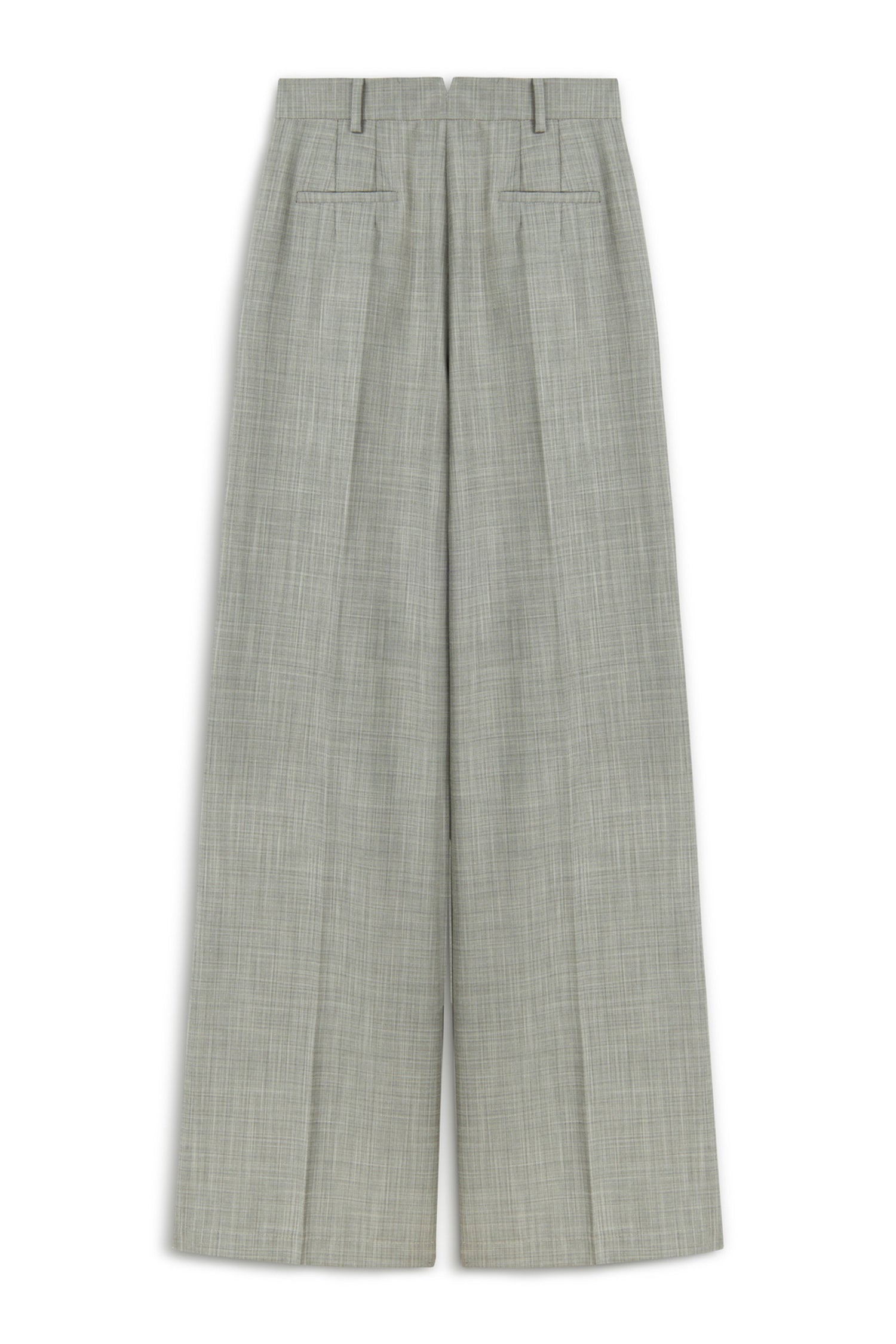 Double Pleated Fabric Trousers