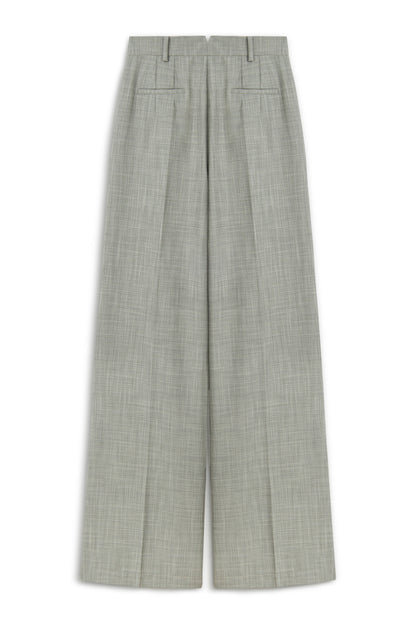 Double Pleated Fabric Trousers