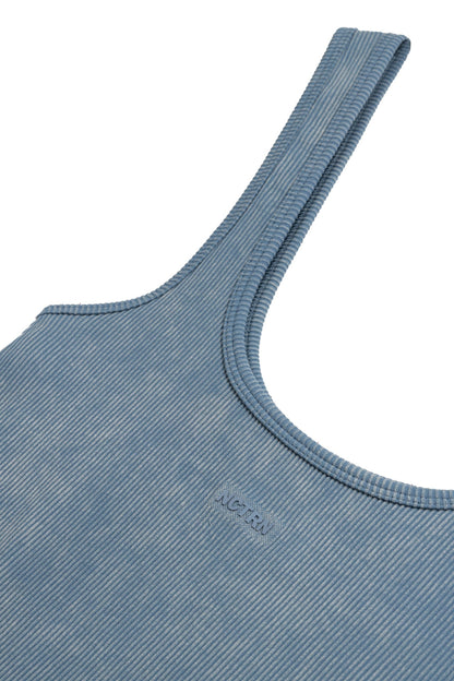 Indigo Printed Detail Crop Top