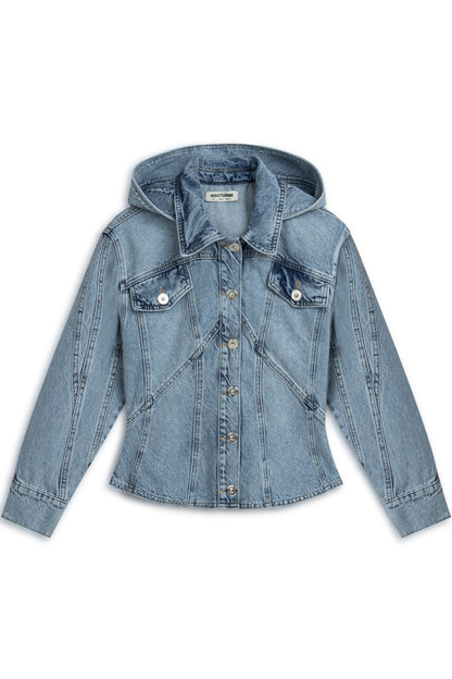 Hooded Denim Jacket