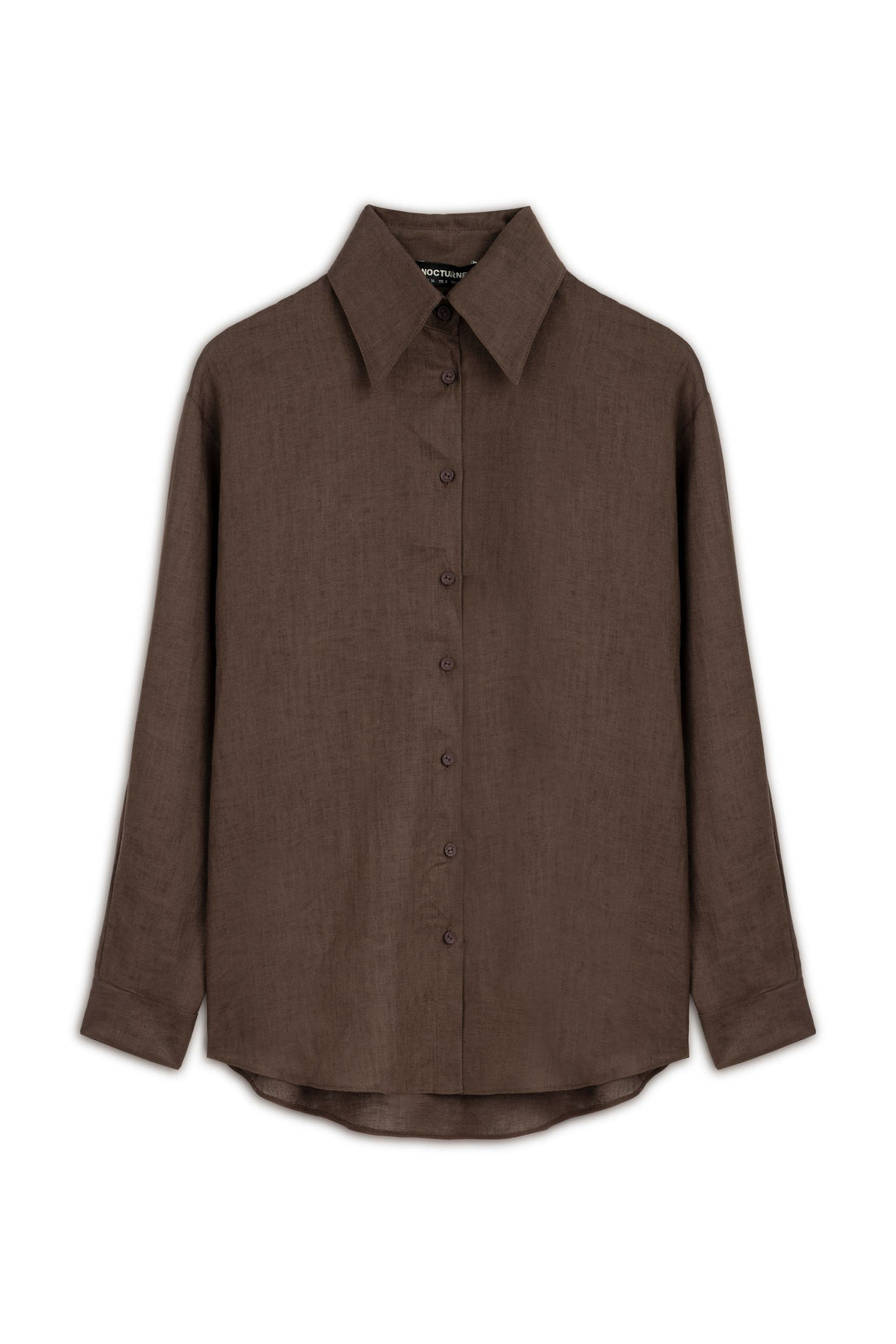 Dark Brown Linen Shirt