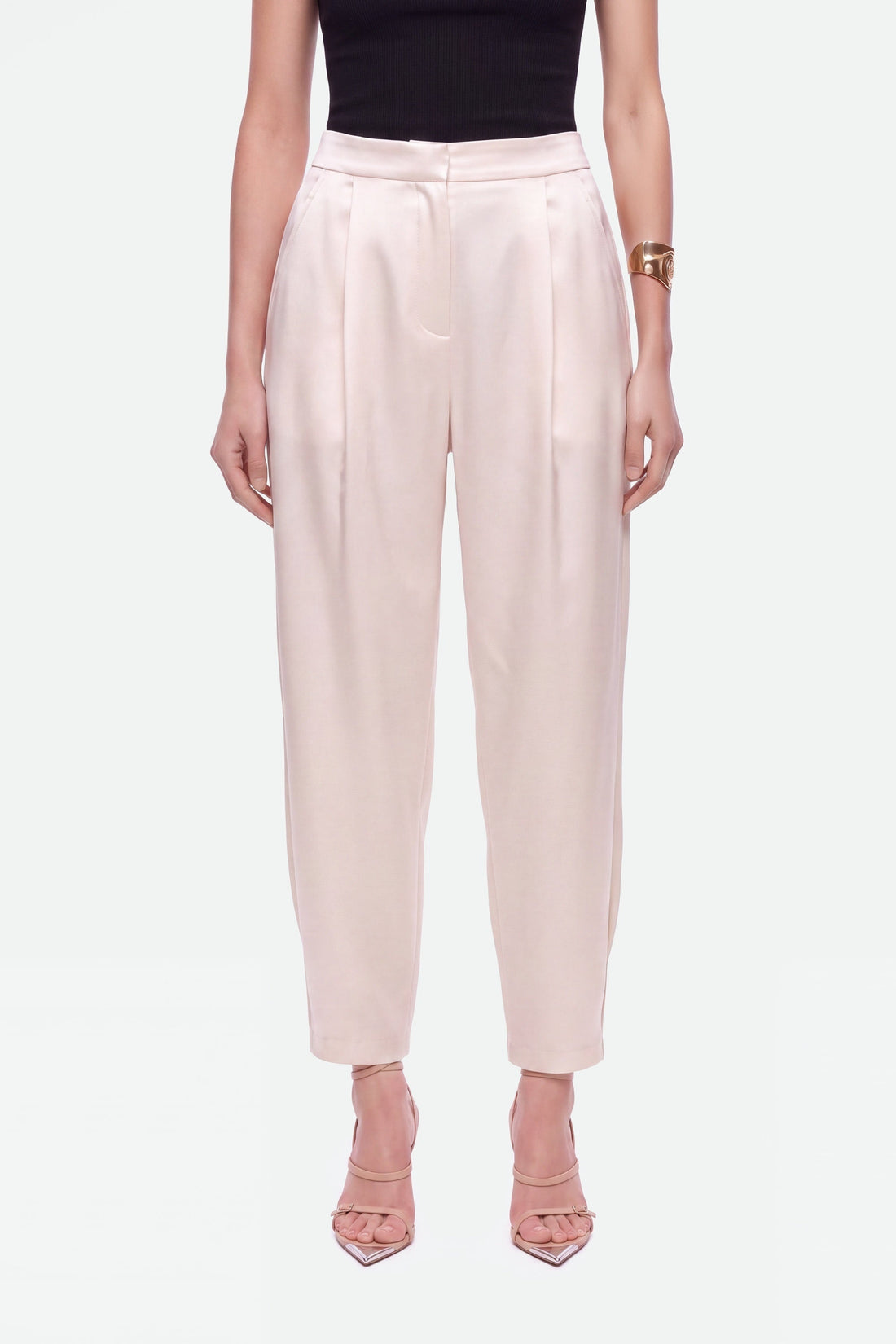 High-Waist Balloon-Leg Trousers