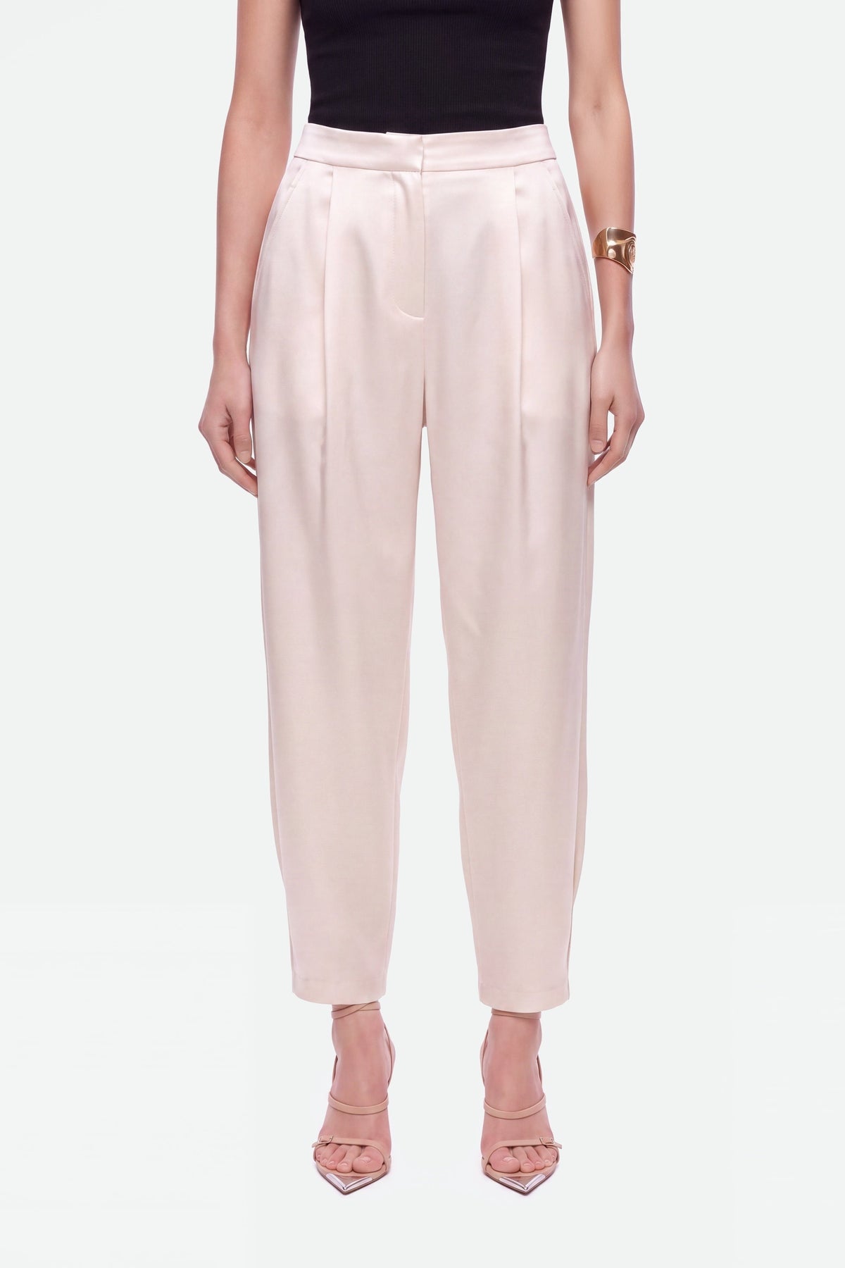 High-Waist Balloon-Leg Trousers