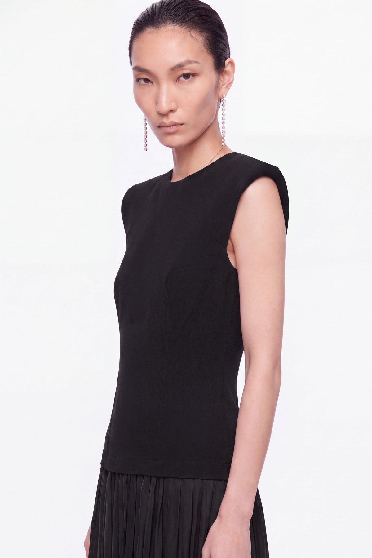 Cap-Sleeve Bubble-Hem Dress