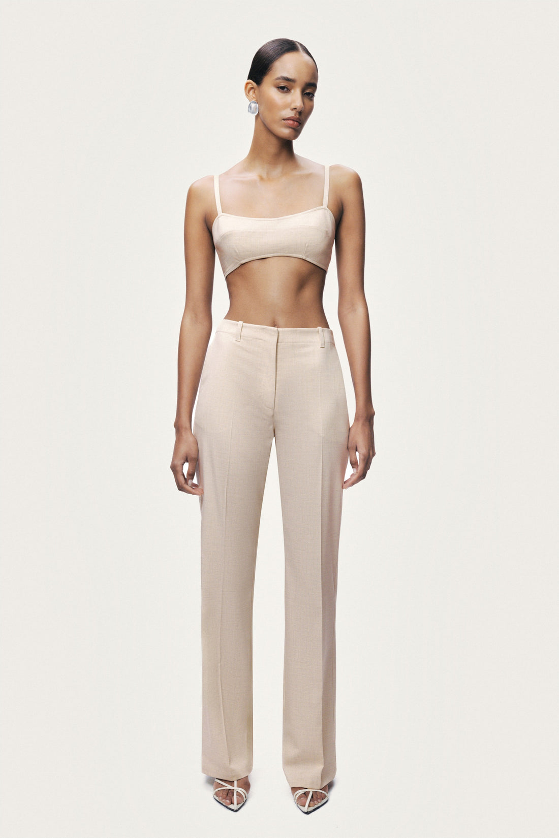 Pocket Detail Straight Leg Trouser