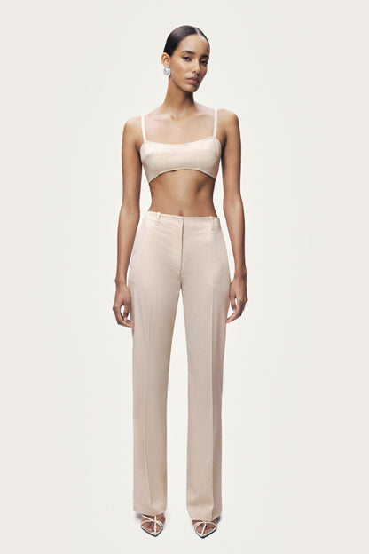 Pocket Detail Straight Leg Trousers