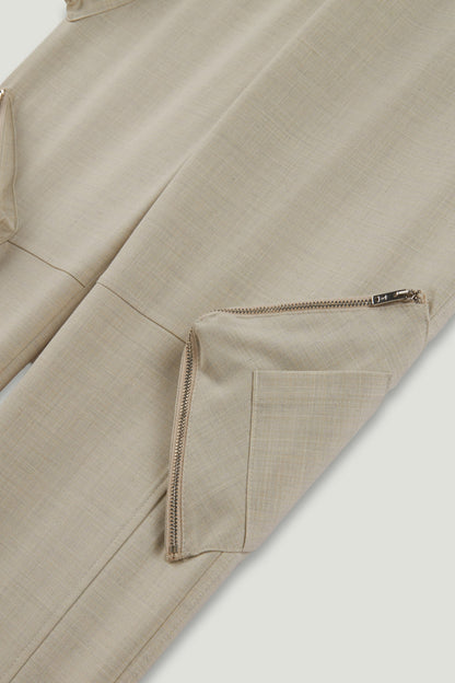 Pocket Detail High-Waist Trouser