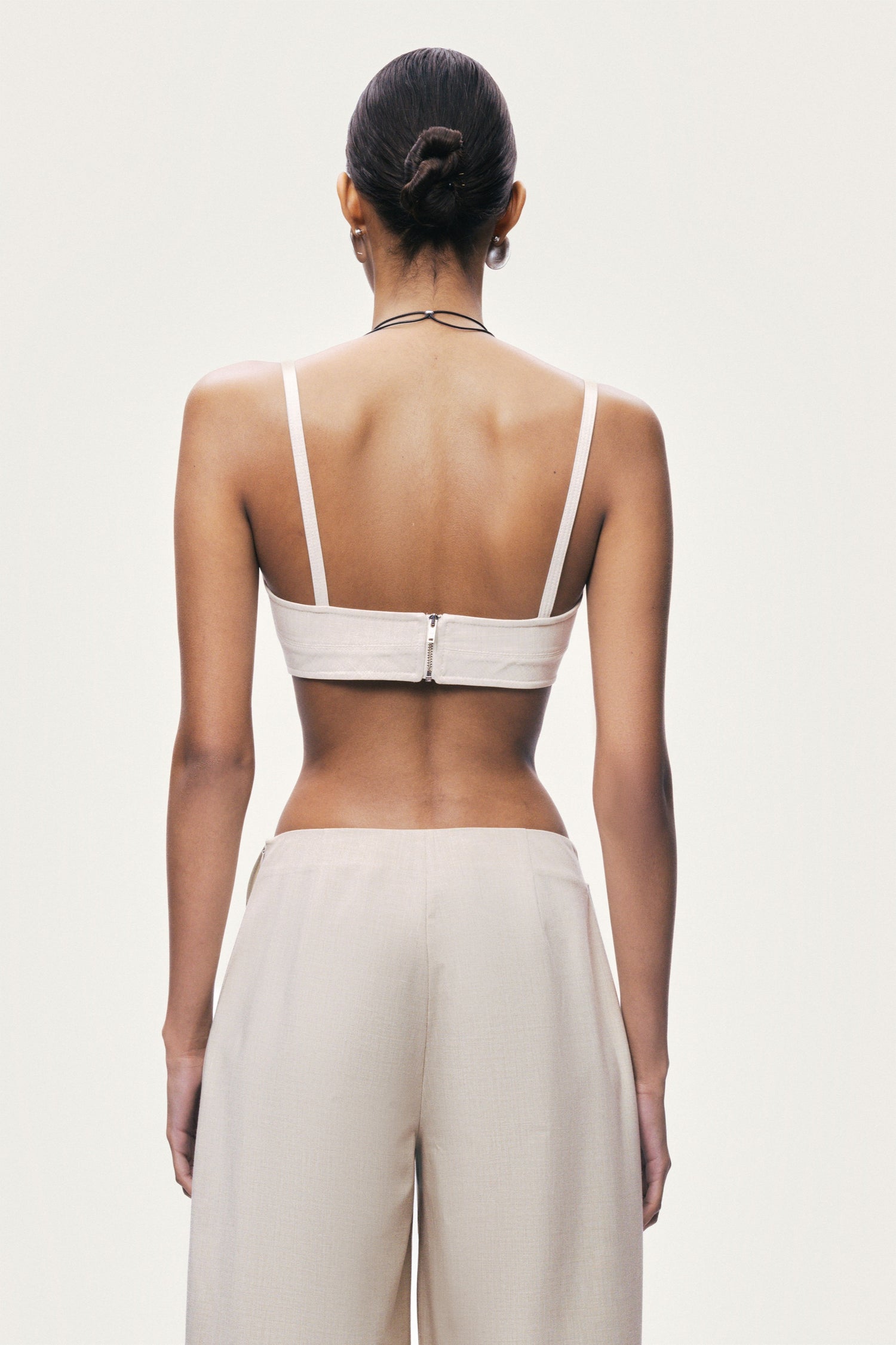 Draped Waist Detail Trousers