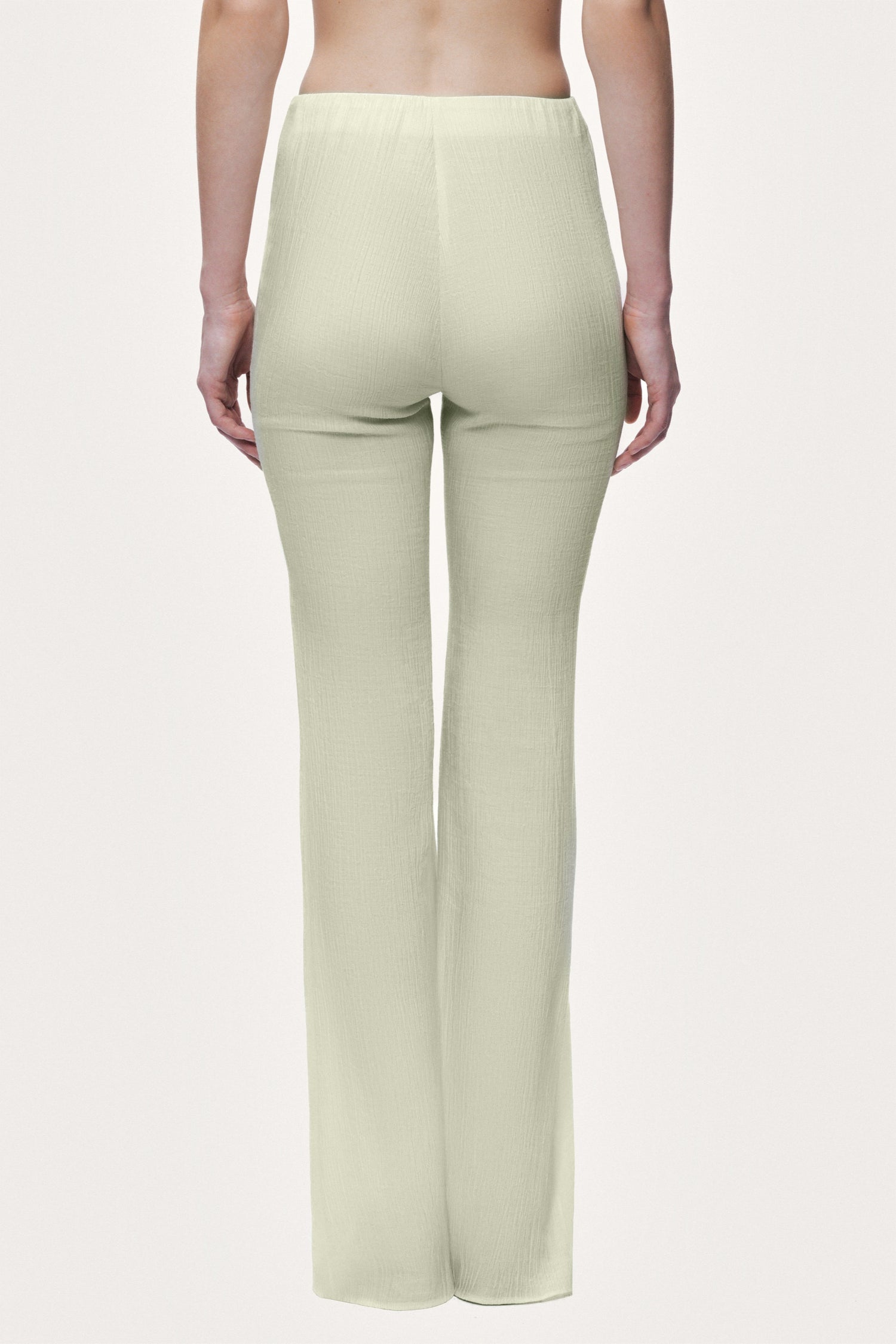 High-Waist Flare Trousers