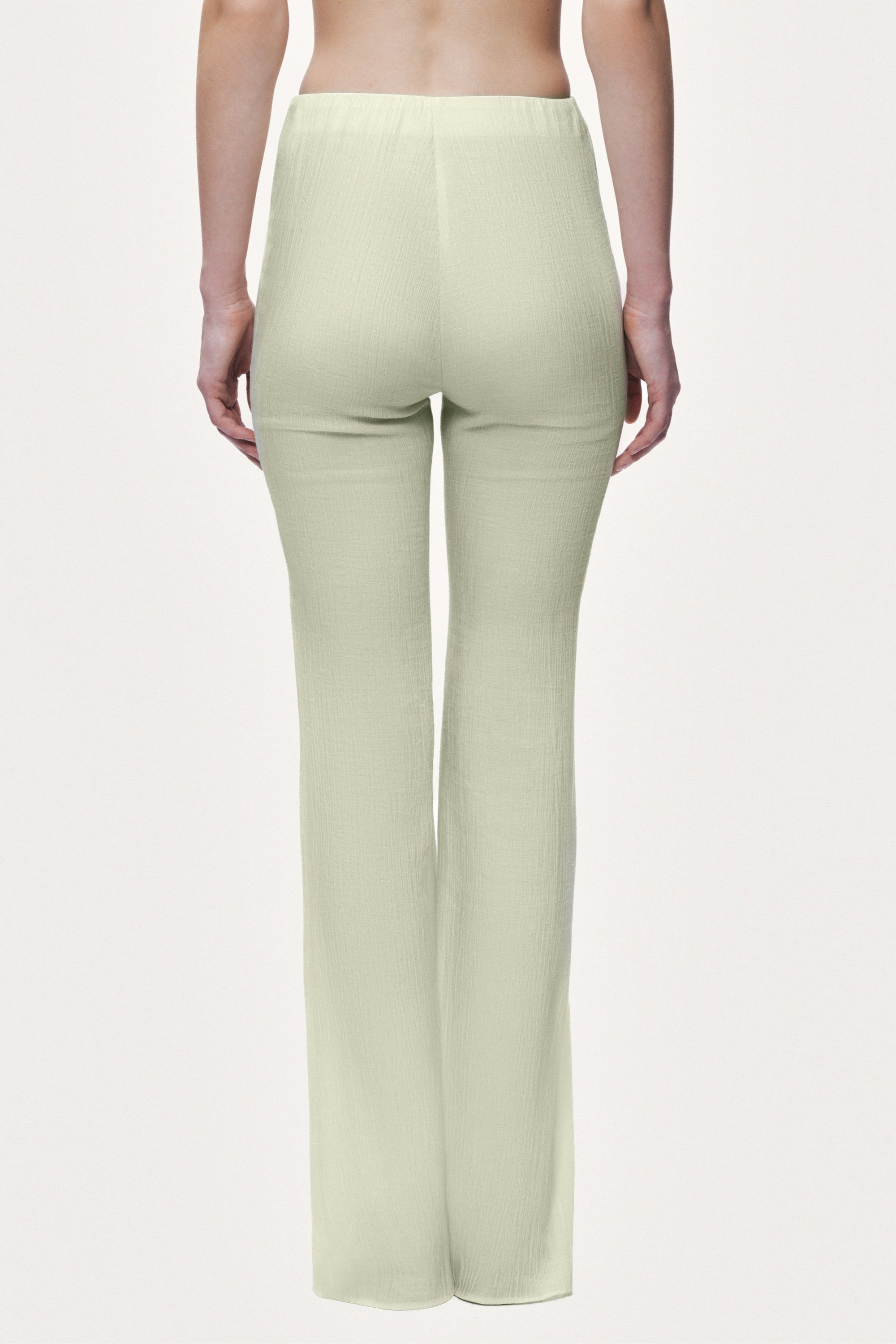High-Waist Flare Trousers