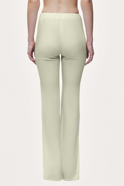 High-Waist Flare Trousers