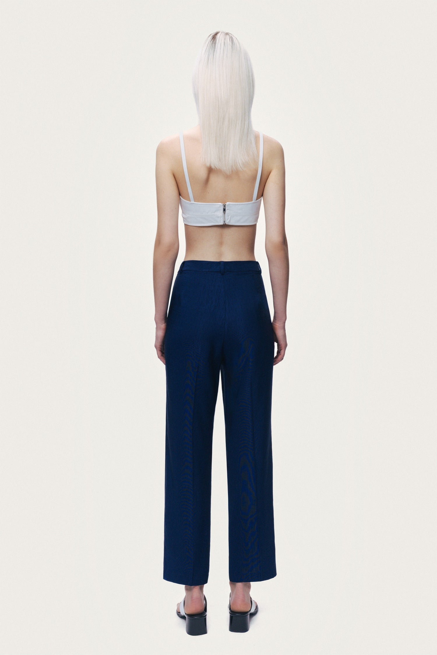High-Waist Straight Leg Trouser