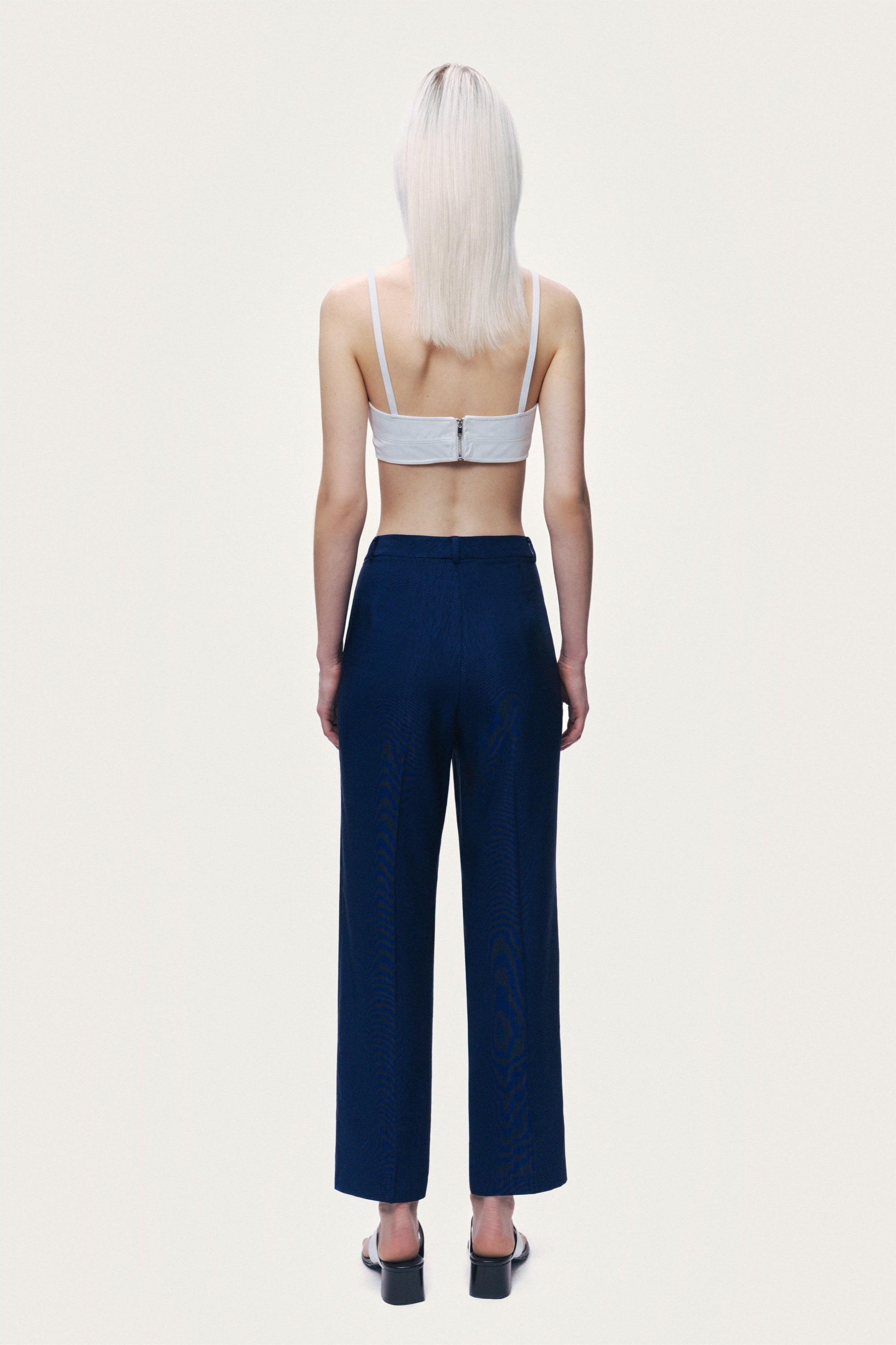 High-Waist Straight Leg Trouser