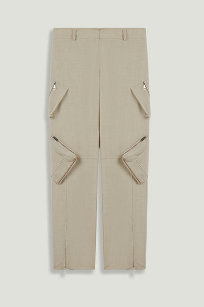 Pocket Detail High-Waist Trouser
