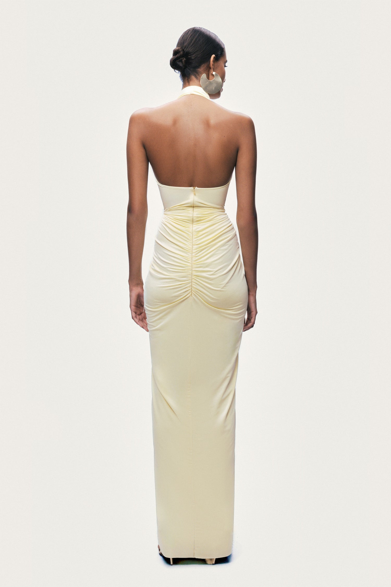 Cut-Out Detail Embellished Maxi Dress