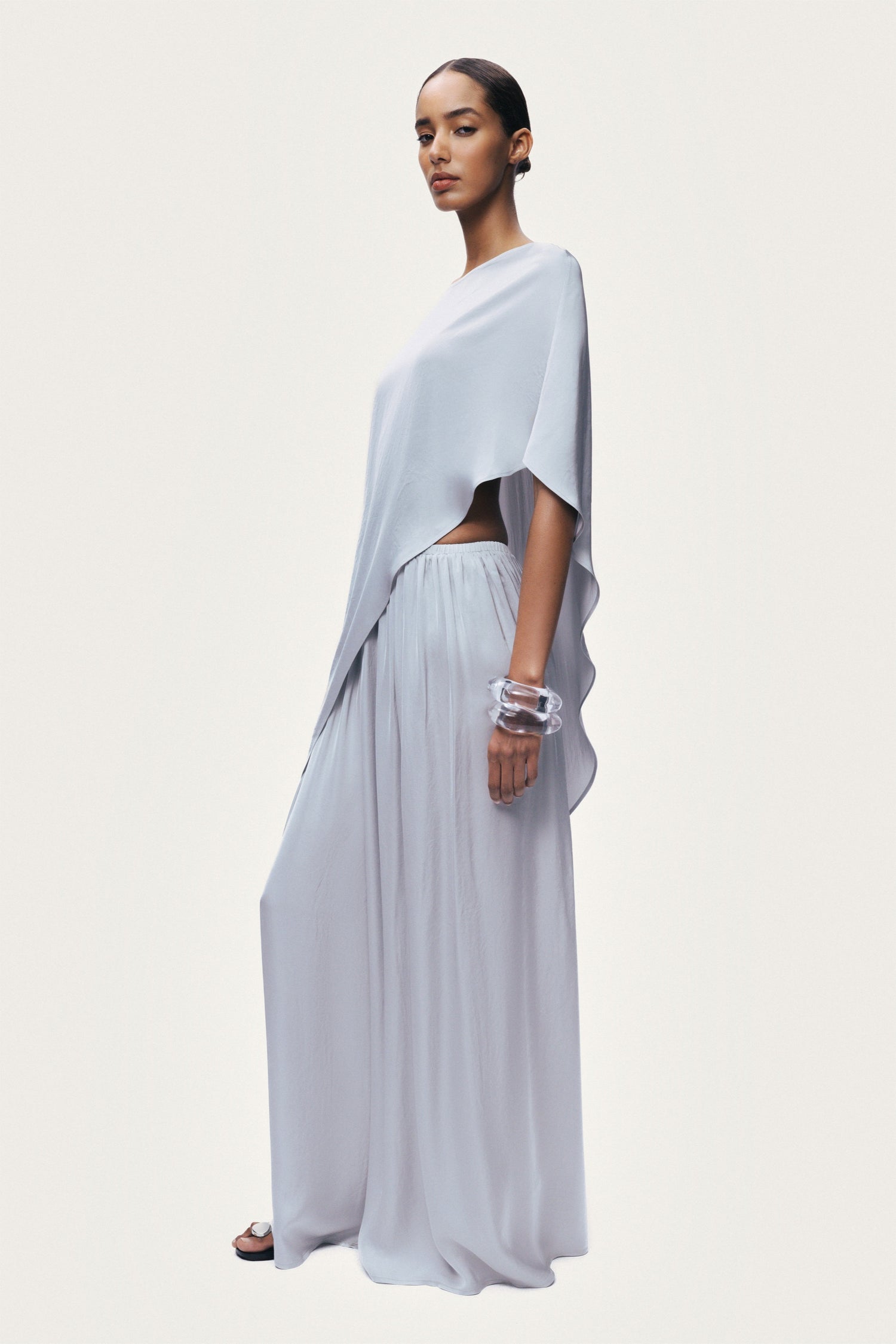 Draped Cape Blouse